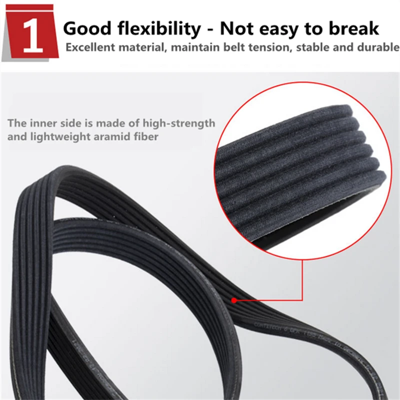 Engine Belt Air Conditioner V-Ribbed Belts 4PK 1035 1045 1055 1065 1075 1085 1095 1105 1115 1125 1135 1145 1155 1165 1175 1185