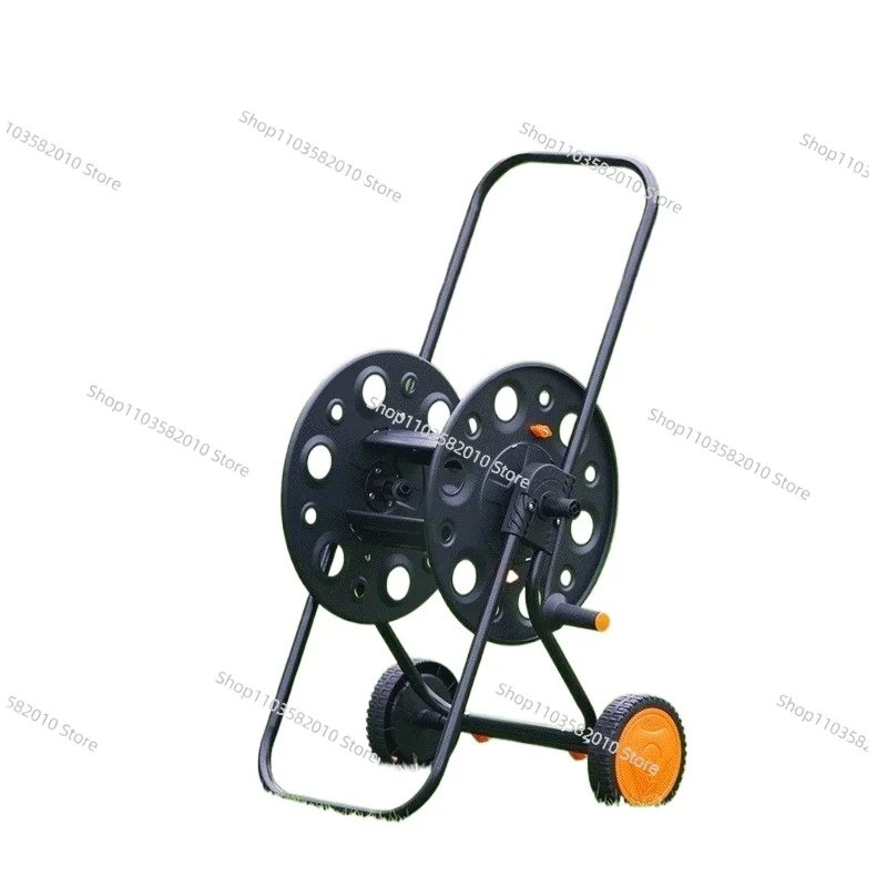 Metal Hanging Automatic Water Hose Reel, Portable Farm Large Pipe Reel for Car Washing Irrigation