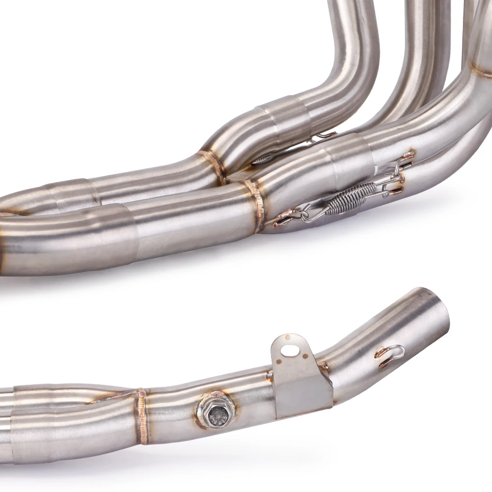 ل z900rs الانزلاق على الكوع دراجة نارية نظام العادم الكامل رأس ربط الأنابيب أنبوب العادم الهروب موتو #6