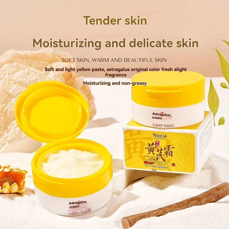Astragalus Moisturizing Face Cream for Dry Skin, Hydrating Nourishing Cream for Smooth Radiant Skin