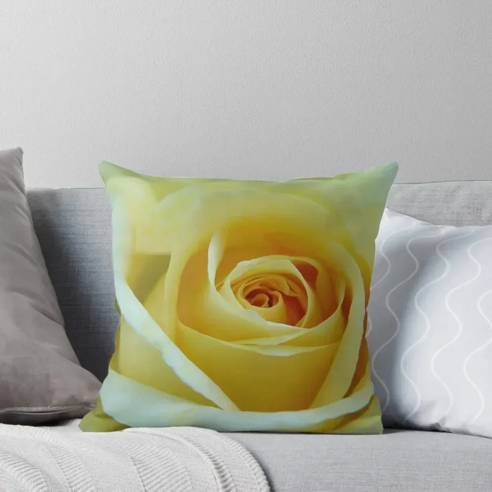 

Yellow Rose Throw Pillow ornamental pillows for living room Room decorating items Decorative Cushions pillow