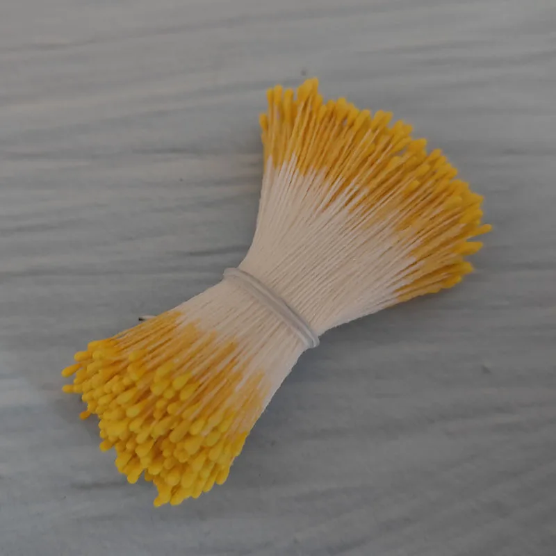 350pcs 1mm 2mm Retro Matte Double Heads Mini Flower Stamen Pistil Wedding Decoration DIY Fake Christmas Scrapbooking Gift Craft