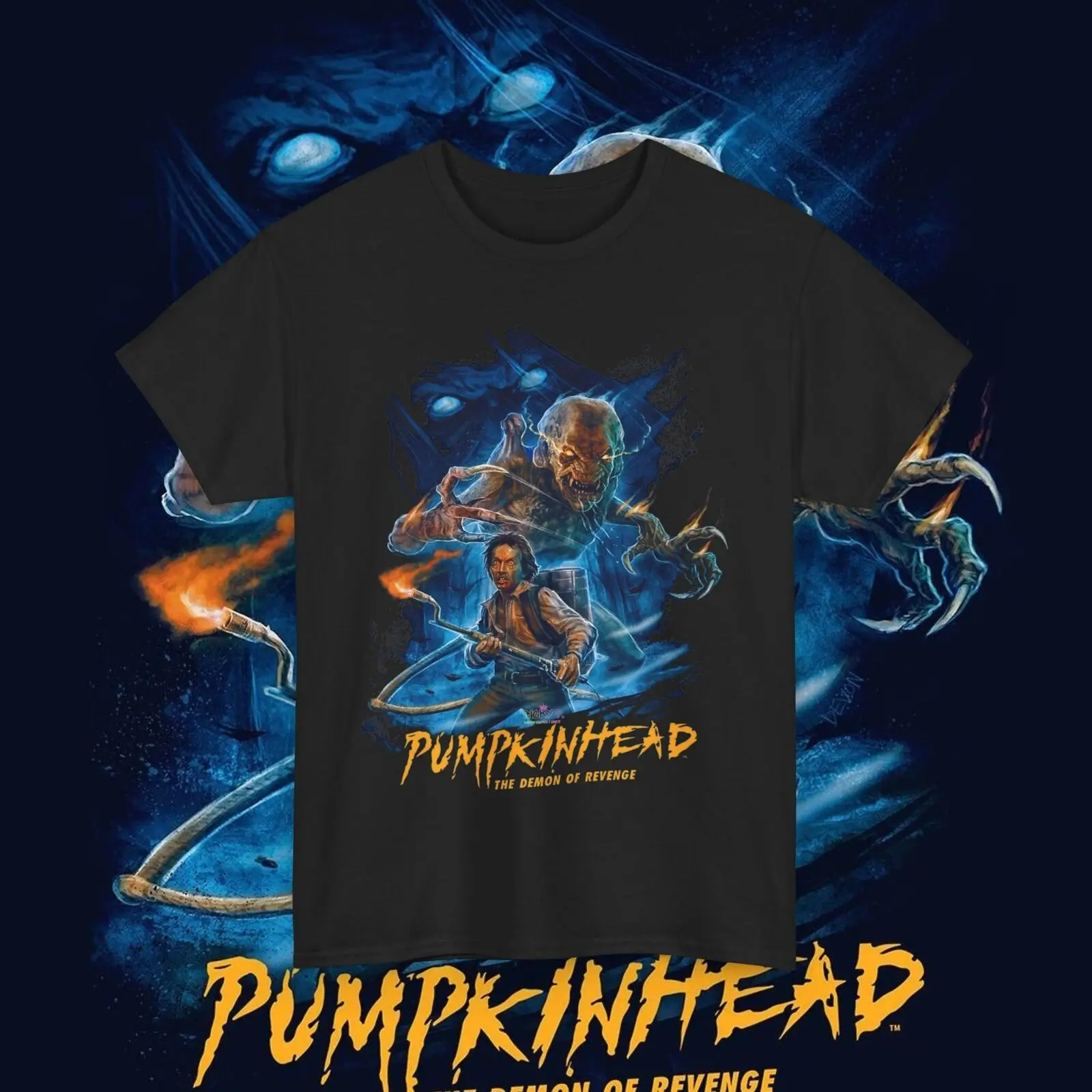 

Pumpkinhead 1988, футболка из фильма «ужас», тяжелая хлопковая футболка унисекс