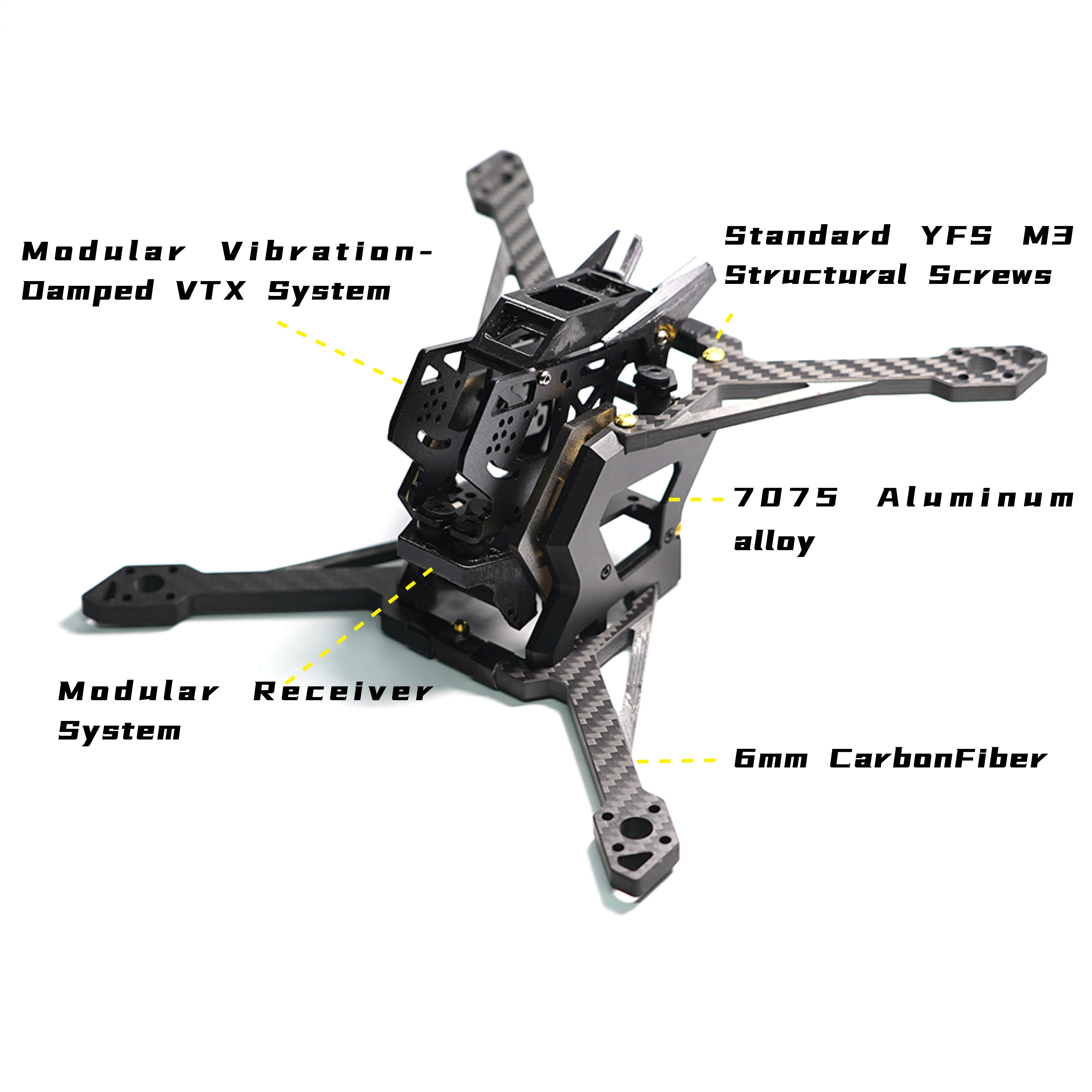 [إطار FPV مقاس 6 بوصات] طقم إطارات RC المعياري مقاس 6 بوصات متوافق مع نظام O4 HD