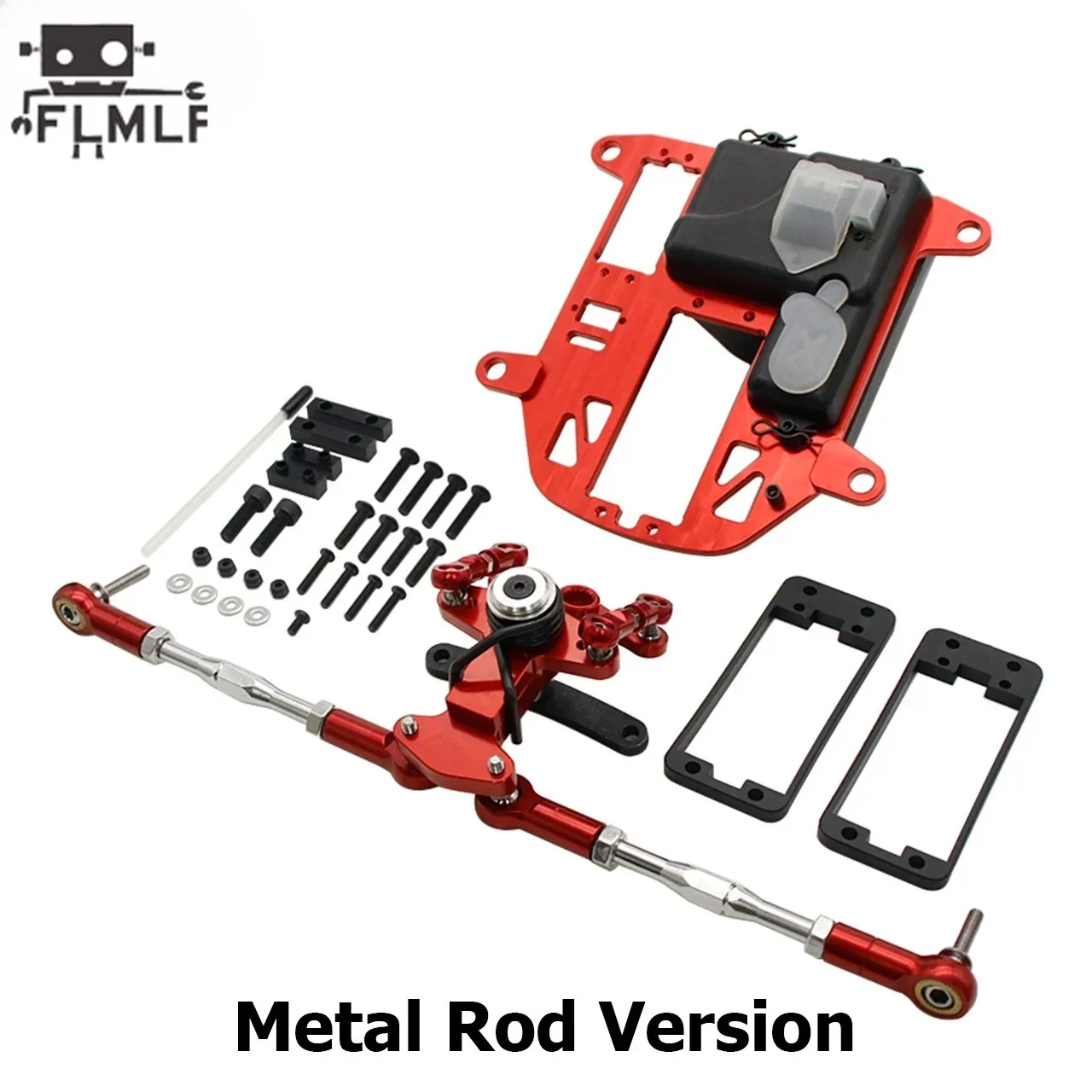 FLMLF Rc Car Balance Steering Kit or Accessories (Metal or Plastic Rod Version) for 1/5 HPI ROFUN ROVAN KM BAJA 5B 5T 5SC Parts