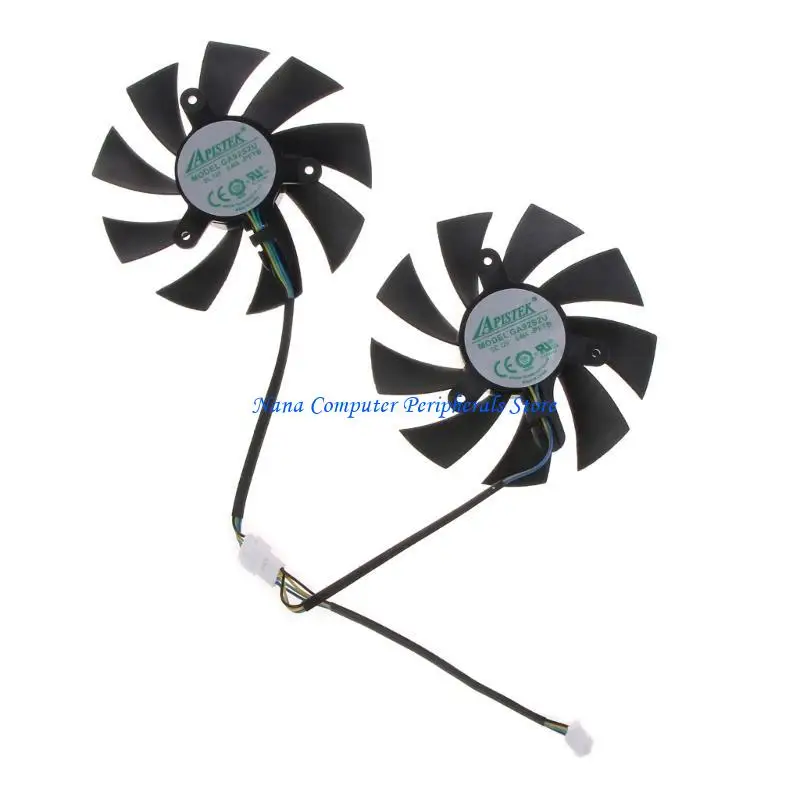 F68C 1/2PC 88mm for ZOTAC Graphics Card Cooling Fan GA92S2H 4Pin 12V GPU Cooler Fan