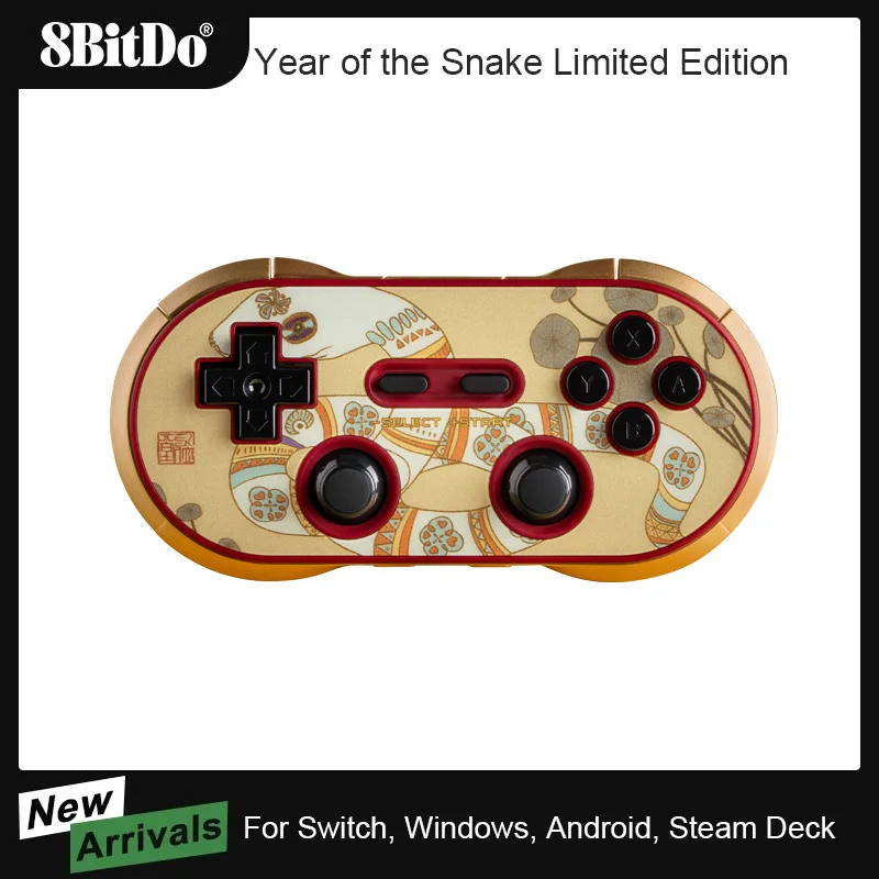 8BitDo Year of the Snake Limited Edition Bluetooth Gaming Controller Joystick for Nintend switch PC Android Steam Raspberry Pi