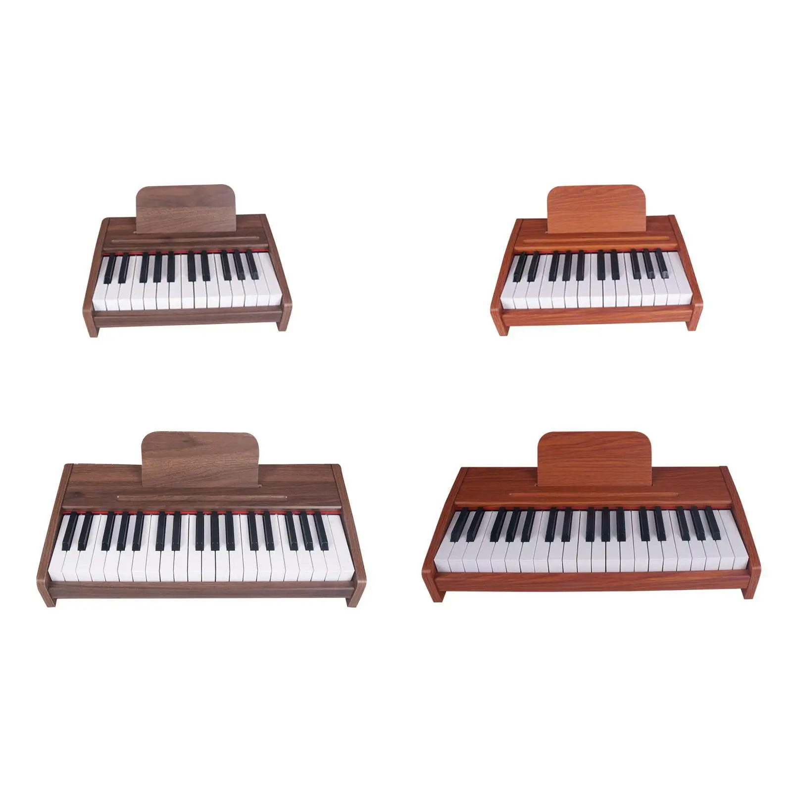 Kids Piano Keyboard Electronic Toy Piano Wooden Battery Powered Educational Musical Toy Portable Baby Piano Musical Toy