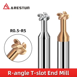 R Angle End Mill CNC T-Slot End Mill Cutter lathe cutting tools carbide tools Circular Arc tungsten steel milling cutter