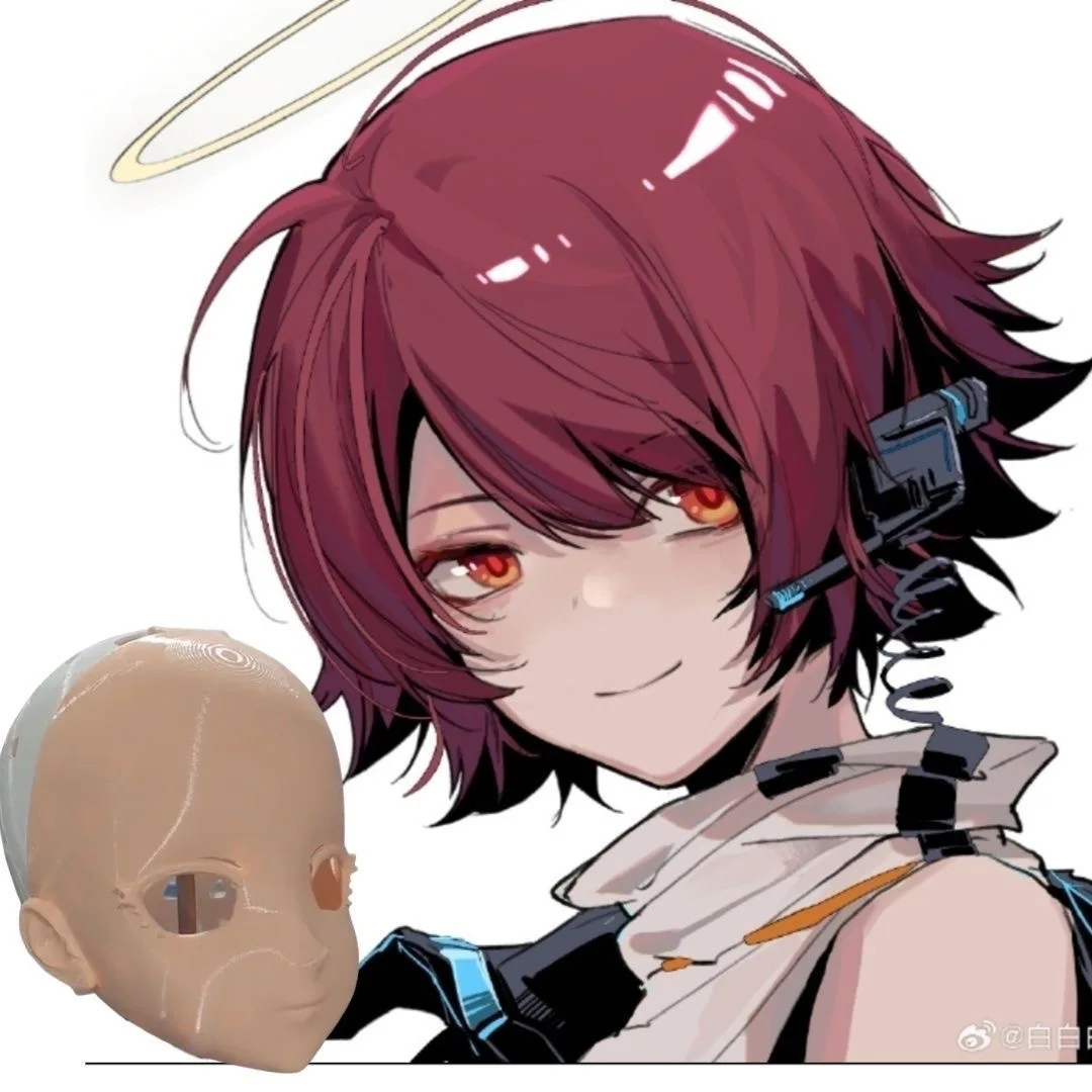 3D Printing Kigurumi Half Head Lock Anime Cosplay Accessories 3D Head Shell Props Anime Exhibition Reality Show Wearable