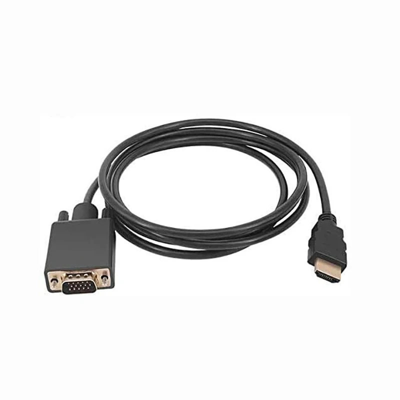 1.8 متر/6FT HDMI-متوافق مع محول VGA كابل محول أحادي الاتجاه للكمبيوتر المكتبي والكمبيوتر المحمول إلى شاشة VGA العارض HDTV #3