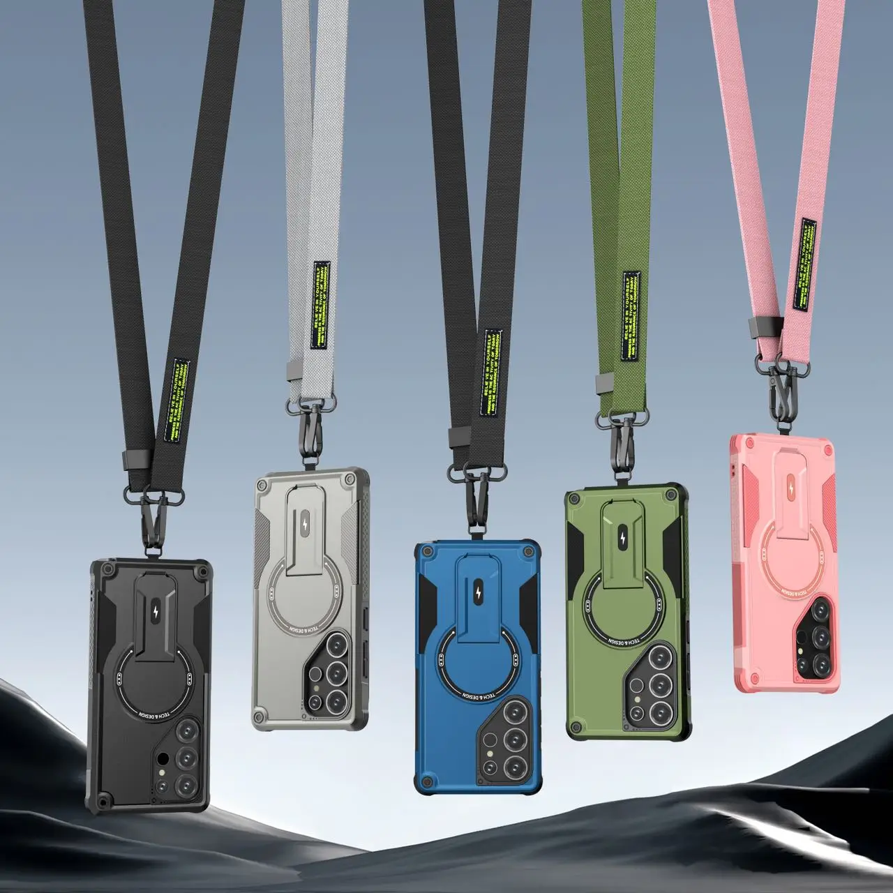 Draagbare Crossbody Lanyard Case voor Samsung Galaxy S25 Ultra S24 Plus A16 A36 A56 A55 5G A35 a15 A54 A14 Beschermende Covers