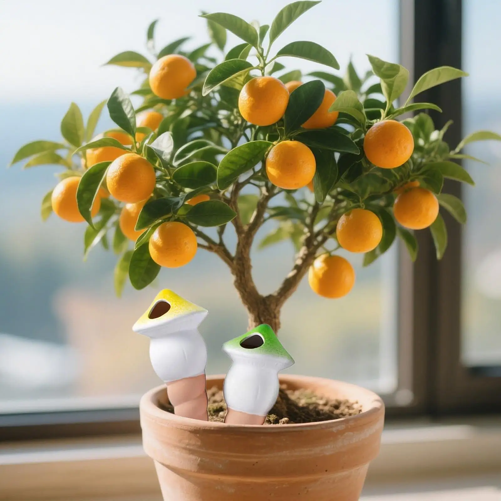 

4Pcs Plant Watering Globes Mushroom for Potted Plants Home Indoor Plants