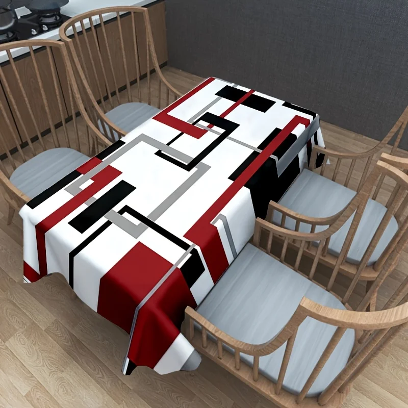 One vintage coffee pattern tablecloth, made of durable polyester material, suitable for the family kitchen