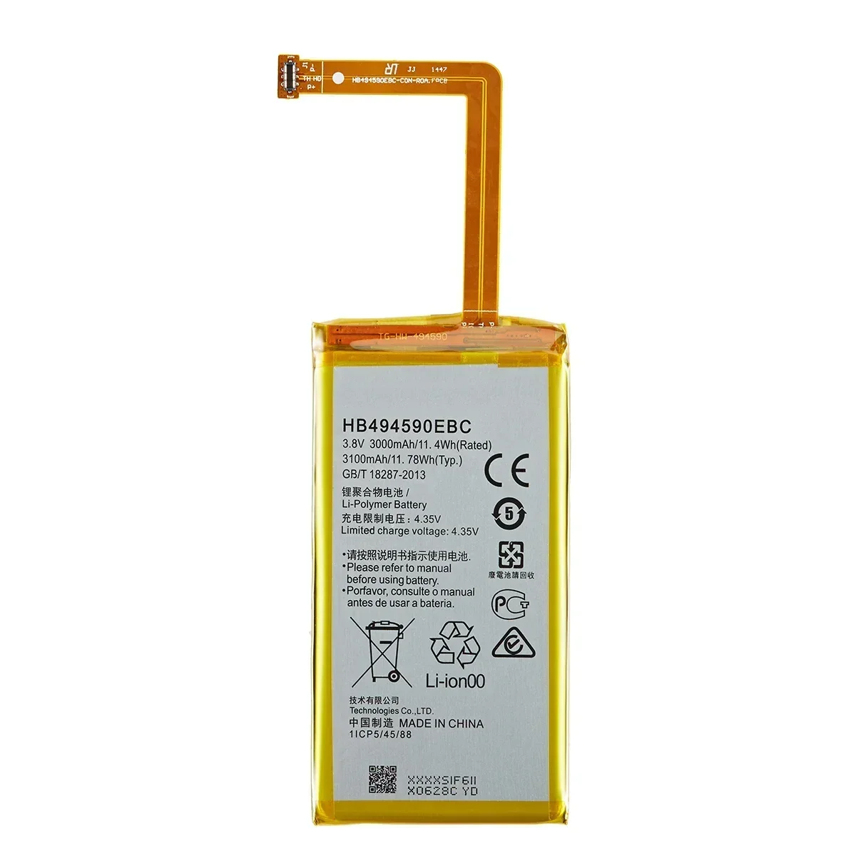 Orginal HB494590EBC 3000mAh Battery For Huawei Honor 7 Glory PLK-TL01H ATH-AL00 PLK-AL10 G628 Batteries +Tools