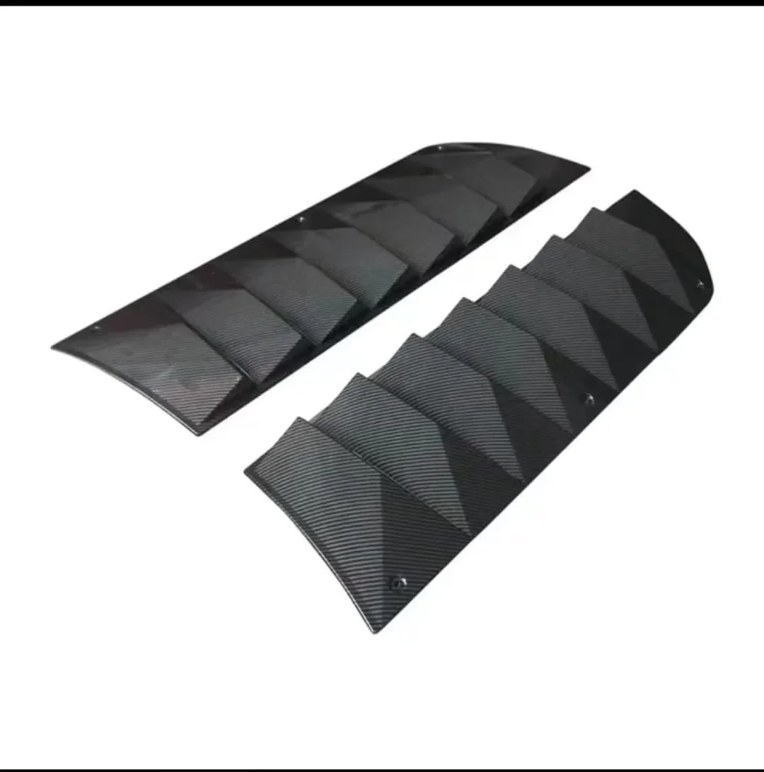 Rear Window Louver For Ford Mustang ABS material 2015-IN Gloss Back Louvers rear window louver