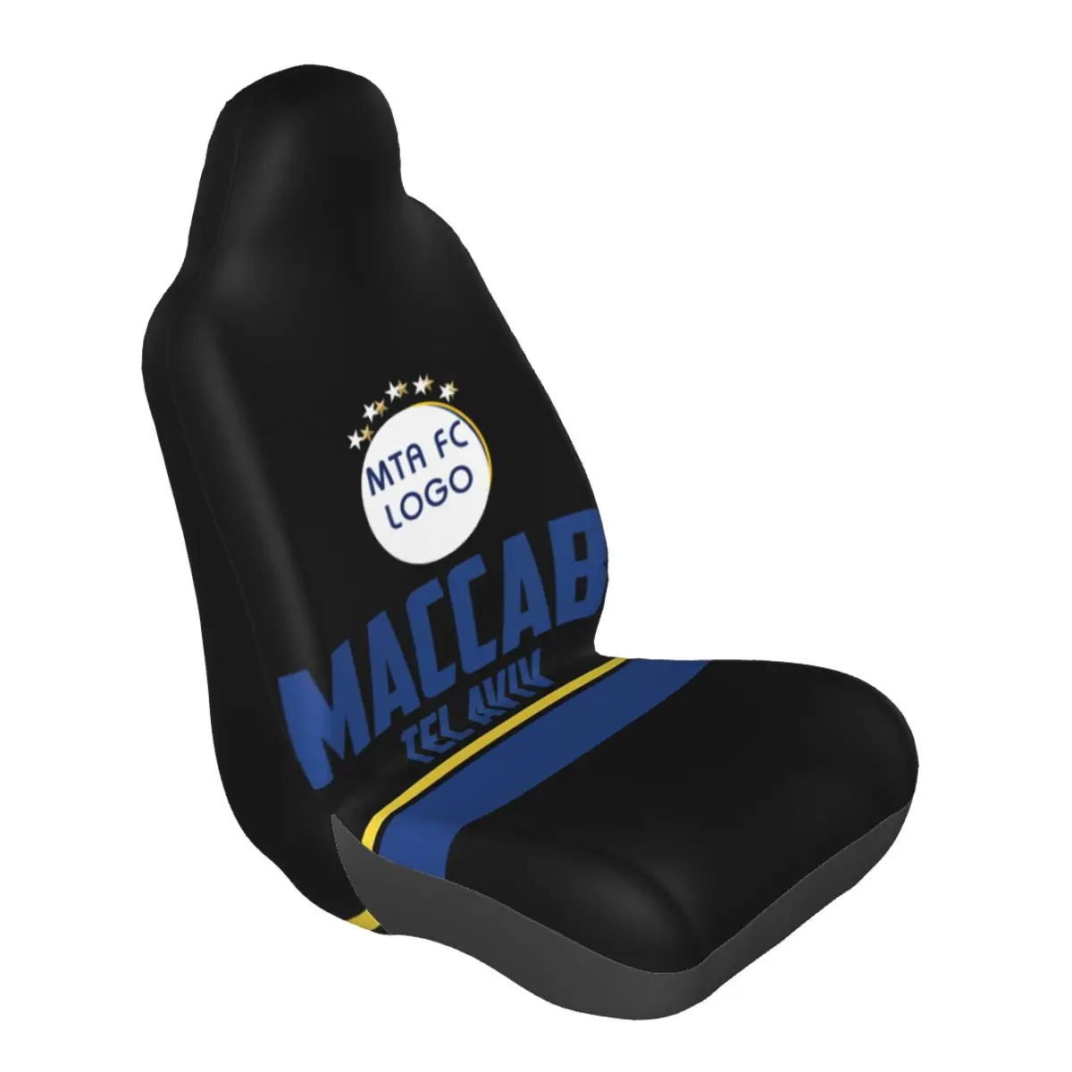 Maccabi Tel Aviv Car Seat Cover Removable Headrest Universal Seat Cover For Car