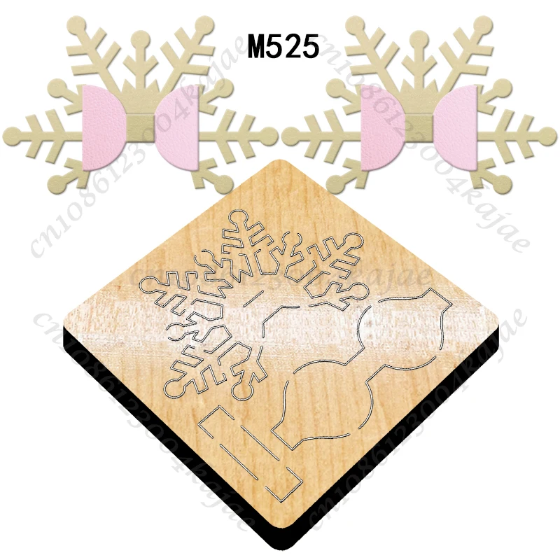 Snowflake Bow New Cutting Dies 2024 New Arrivals Scrapbooking 16MM Knife Suitable for Wooden Cutting Dies Machines