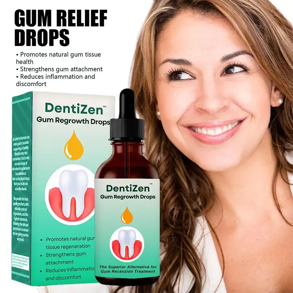 30มล. ใหม่ dentizen GUM regrowth หยดบรรเทาอาการปวดเหงือกปริทันต์รักษาอาการปวดที่ไม่ดีป้องกันแบคทีเรียในช่องปาก