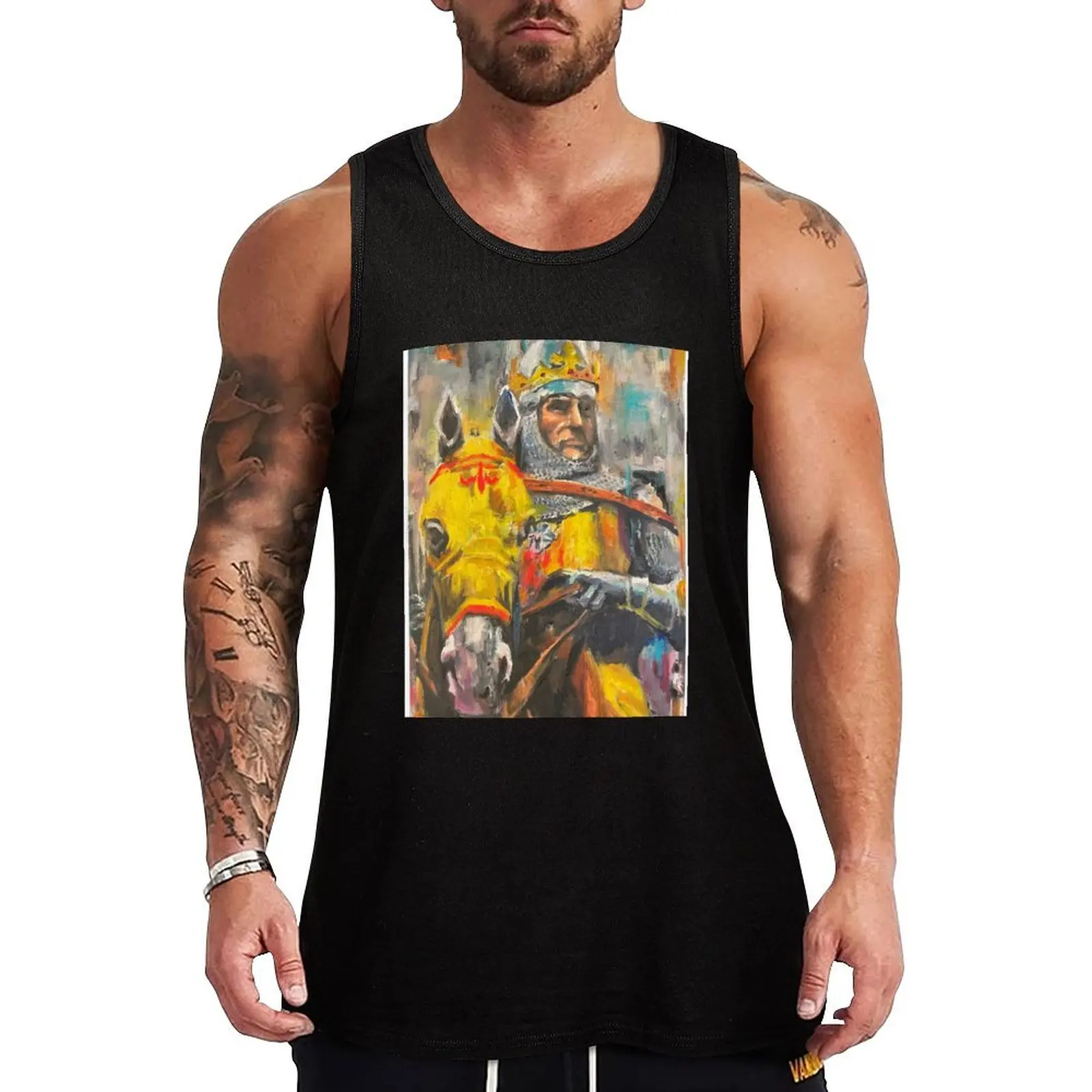

King Robert The Bruce Tank Top Soft Cotton Tank Top Regular Fit Basic Undershirt
