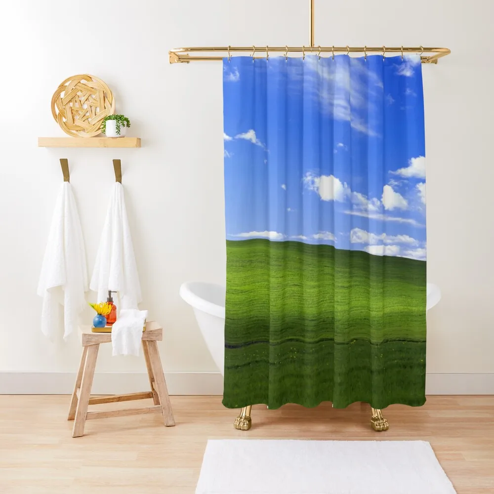 

Blissful Field Shower Curtain Bathroom Accessory Waterproof Shower Waterproof Fabric Bathroom For Bathroom Curtain