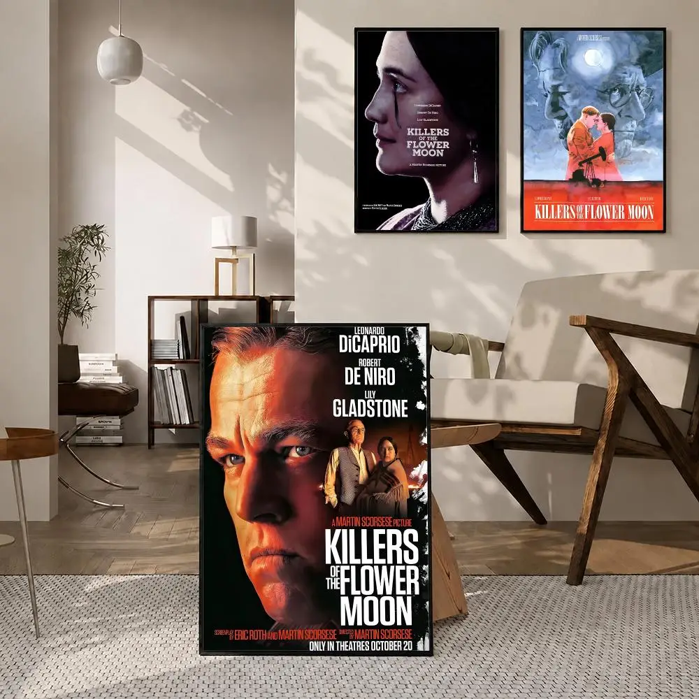 Movie Killers of the Flower Moon Poster High-definition poster stickers, suitable for bedroom, living room, home decoration