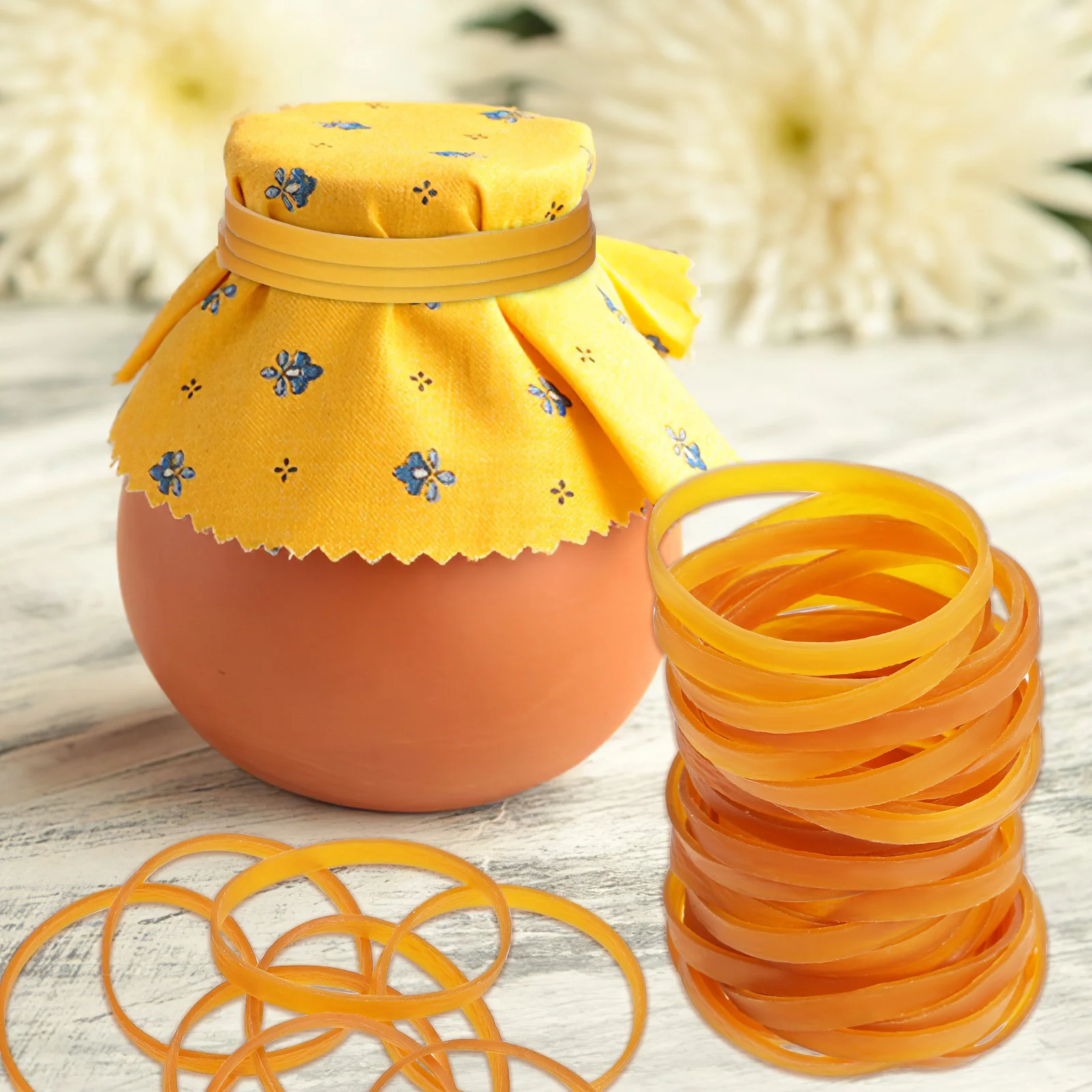 

350Pcs Thickened Rubber Bands Wide Elastic Rings for Office School Home Craft Balloon Use Heavy Duty Rubber Band