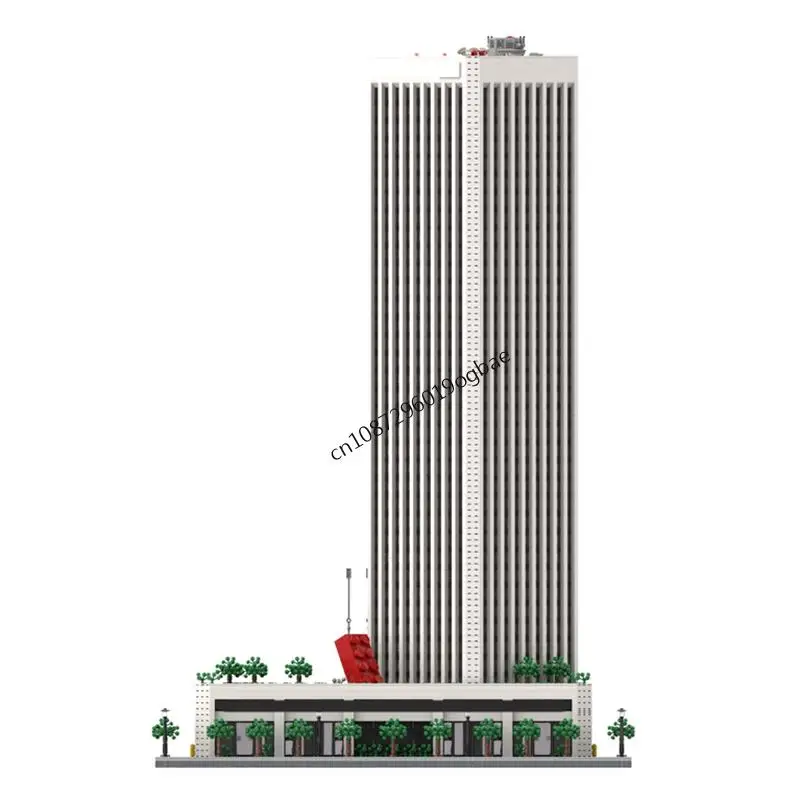 NEW 15042PCS City Hot Selling Street View Moc Los Angeles Bank of America Plaza model DIY creative ideasToy Assembly Puzzle Gift