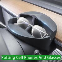 1 PCS Car Steering Wheel Organizers Phone Holder Hud Display Mount Black Silica Gel For Tesla Model Y Model 3