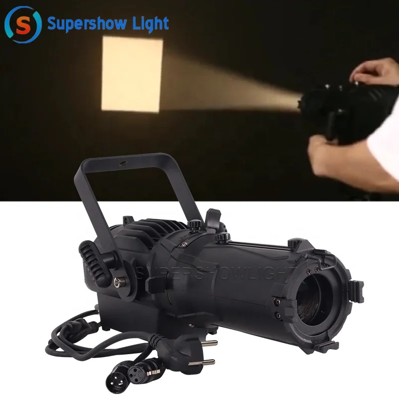 

Mini LED Leko Profile Spotlight Stage Studio 60W 80W 100W 150W Warm White Ip65 Cob Led Zoom Profile Spot Light for Theatre