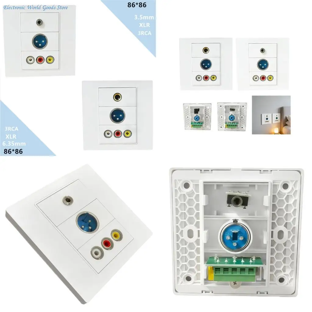 A3PD 86 Type Modular System Customizable Modular Faceplate for Sound Video Interfaces