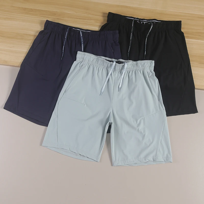 

Qui Dry Cool, эластичные дышащие мужские тонкие спортивные повседневные универсальные орты, удобные брюки пять четвертей, летняя мода