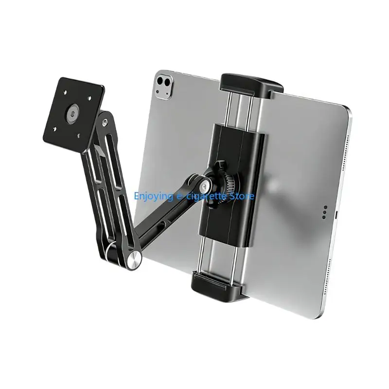 Verstellbarer Tablet-Halter zur Wandmontage für 4- bis 12,9-Zoll-Geräte mit drehbarer Basis und Aluminiumkonstruktion Y4QF – Detail 8