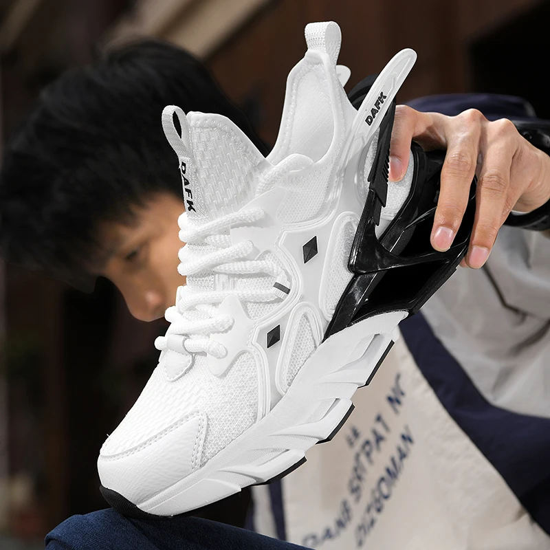 Trend Blade Running Men Walking Shoes Man Casual Male Mesh Sneakers Male Luxury Sports Zapatos Hombre Zapatillas Outdoor Jogging