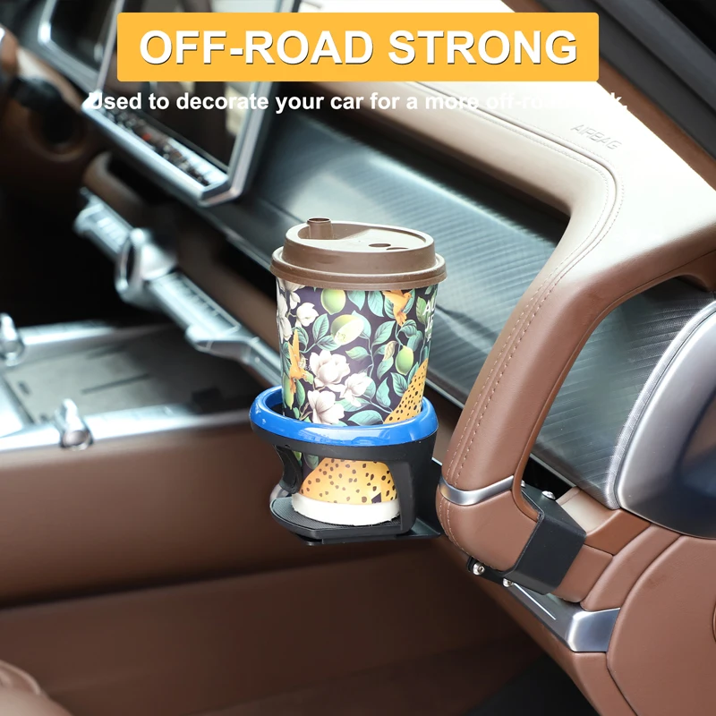 

1 piece set Carbon Steel Black For Great Wall Tank 700 2024+ Car Co-Driving Water Cup Holder Interior Modification Accessories