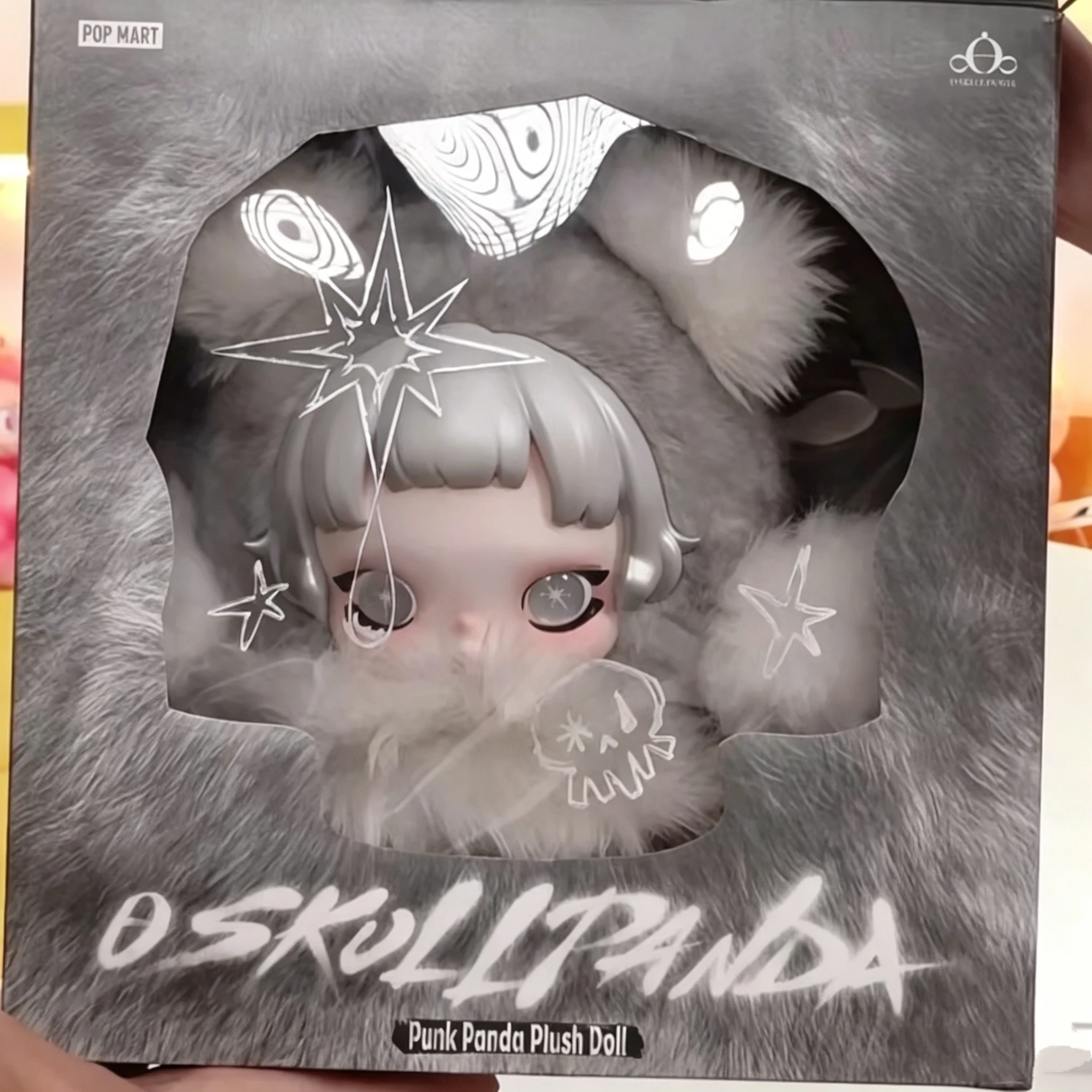 

POP MART SKULLPANDA Punk Panda Plush Doll Series Blind Box Mystery Box Toys Kawaii Ornaments Figurines Home Decor Desktop Model