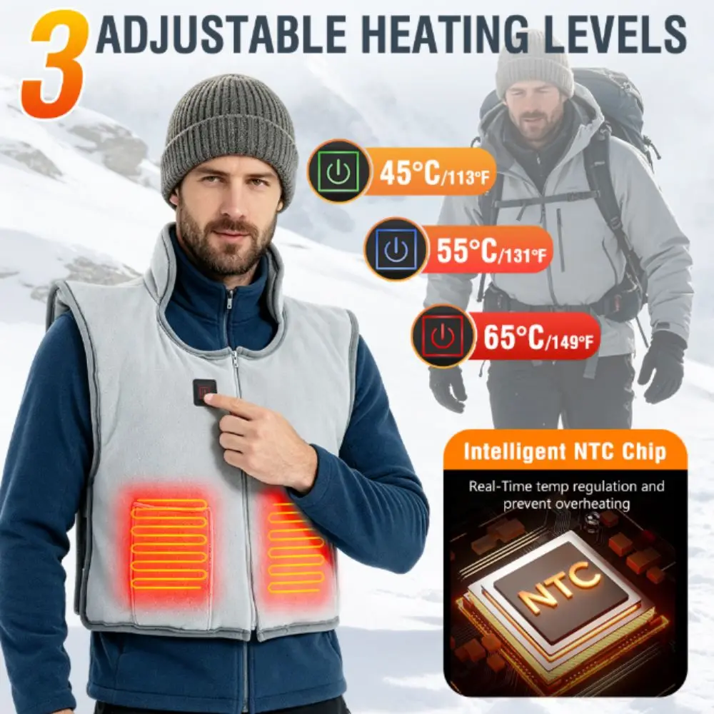USB Heated Heated Shawl Heat-resistant 3 Temperature Settings Shoulder Neck Warmer Protective Shoulder Blanket Heating Vest Wrap