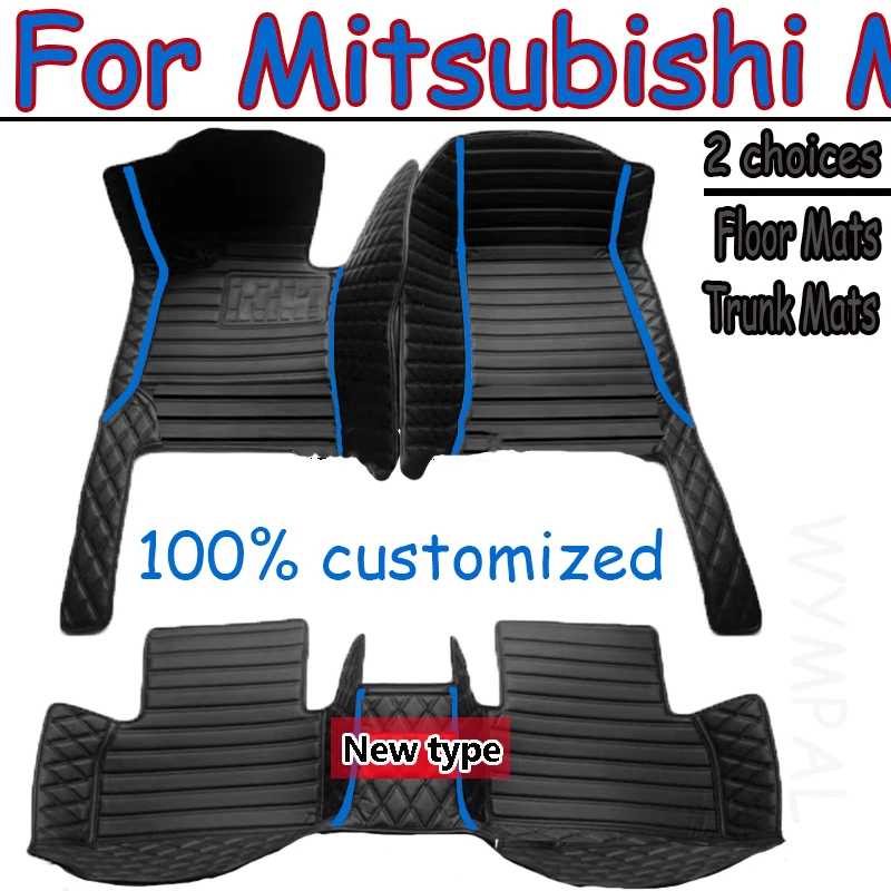 

Автомобильные коврики для Mitsubishi Montero Outlander Airtrek CU ZE ZF 2001 ~ 2006 Кожаные коврики Ковры Автомобильные аксессуары 2002 2003