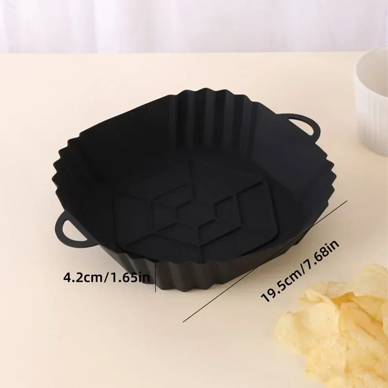 Silicone Baking Tray for Air Fryer Food-Grade Heat-Resistant Steaming Tray Pot Mat for Home Use Specialized Mold for Baking Cake