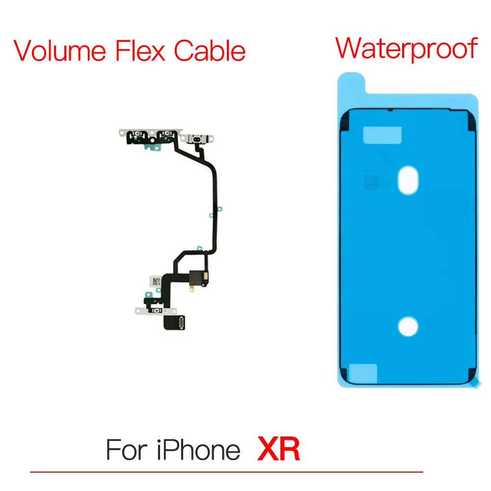 Volume Button Mute Switch Flex Cable Replacement For iPhone X XR XS Max And Screen Waterproof Tape