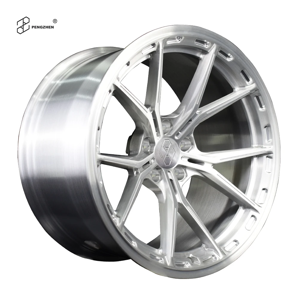 

Pengzhen Custom Forged Brush Silver Deep Concave 20 Inch and 21 Inch 5X130 Wheels for porsche 911 991