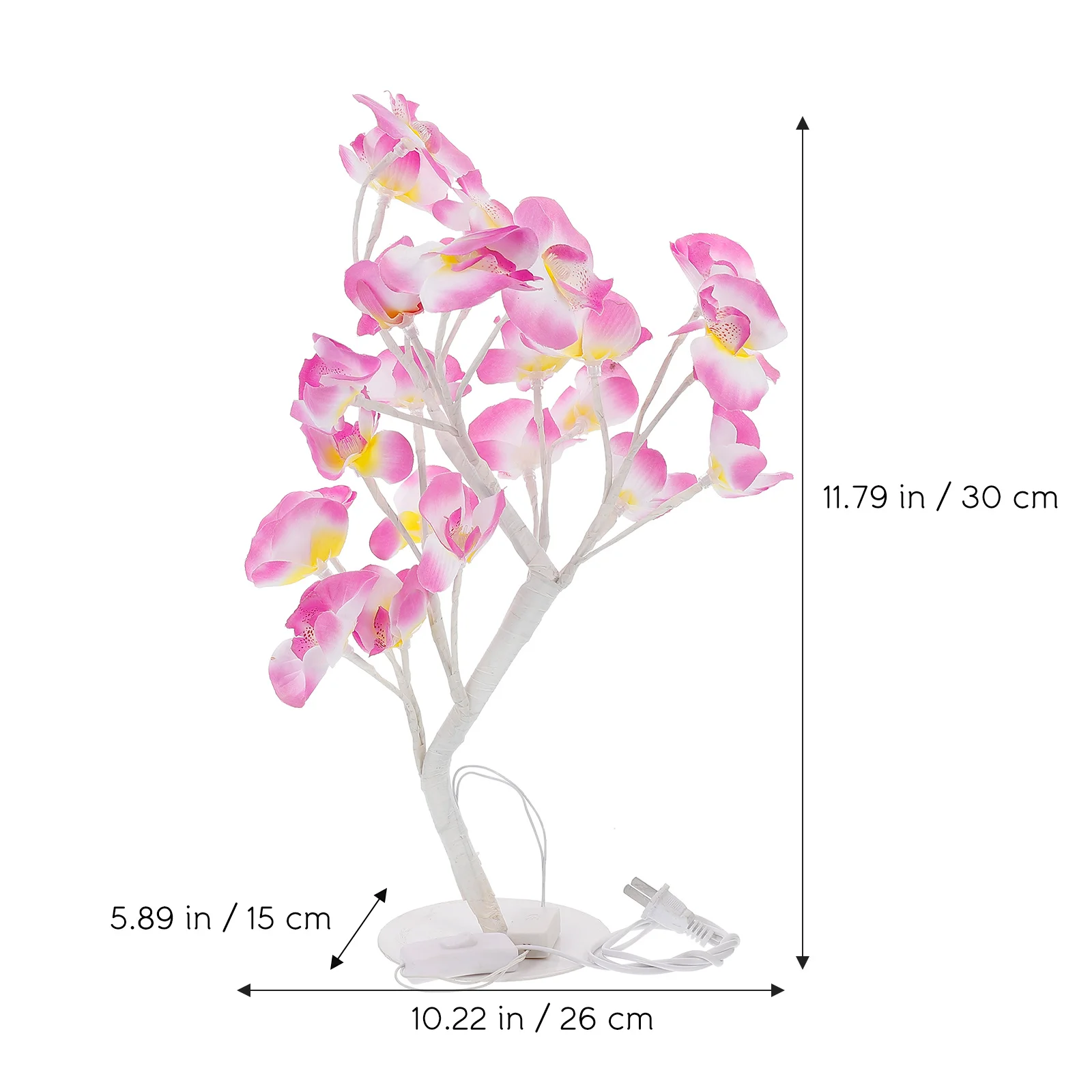 فراشة فرع مقاوم للماء مختومة الخرز Usb قابلة للشحن شجرة شكل ضوء الليل للمنزل غرفة نوم سطح المكتب مصباح ديكور