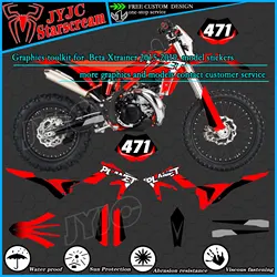 Graphic Kit for 2015 2016 2017 2018 2019 Beta Xtrainer 250 300 350 Motorcycle Decal Stickers