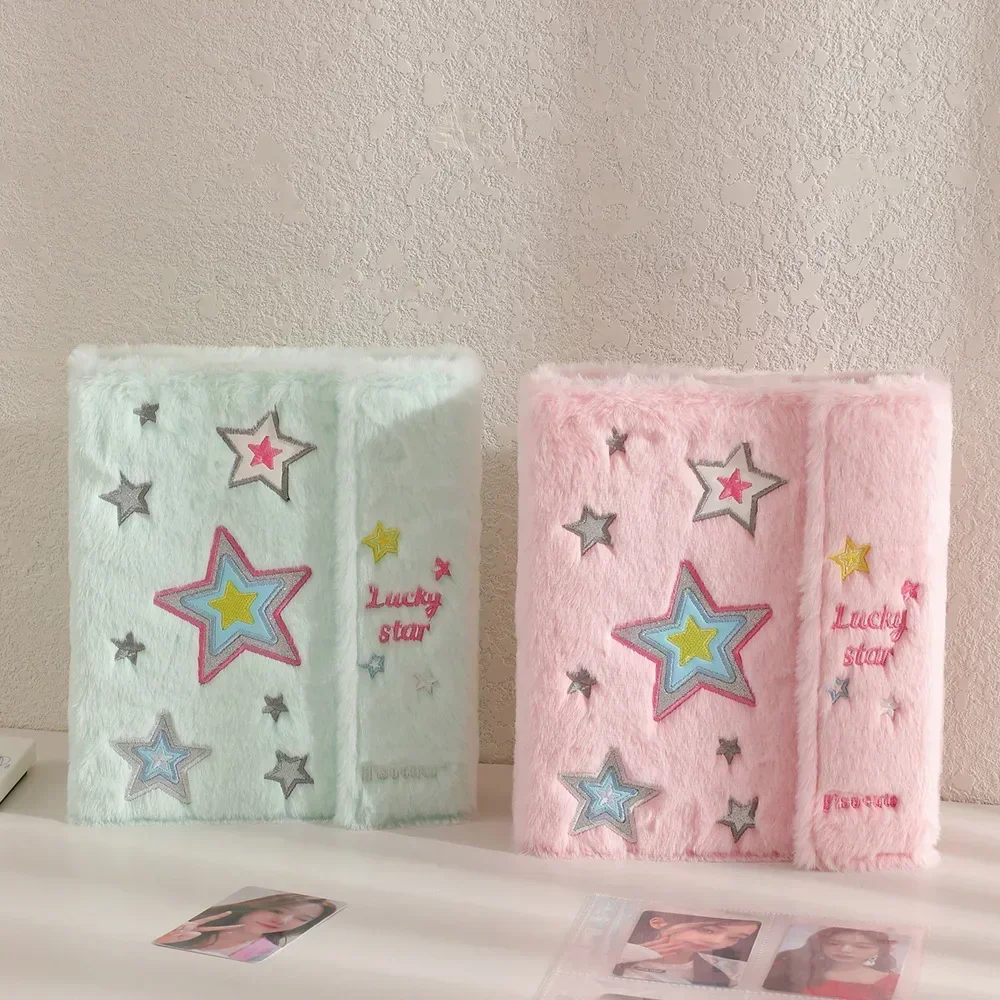 Ifvgx a5 plush binder potocard מחזיק תמונה kawaii אלבום פופ אליל photocard לאסוף ספר תלמיד בית הספר מחברת ניירת ניירת