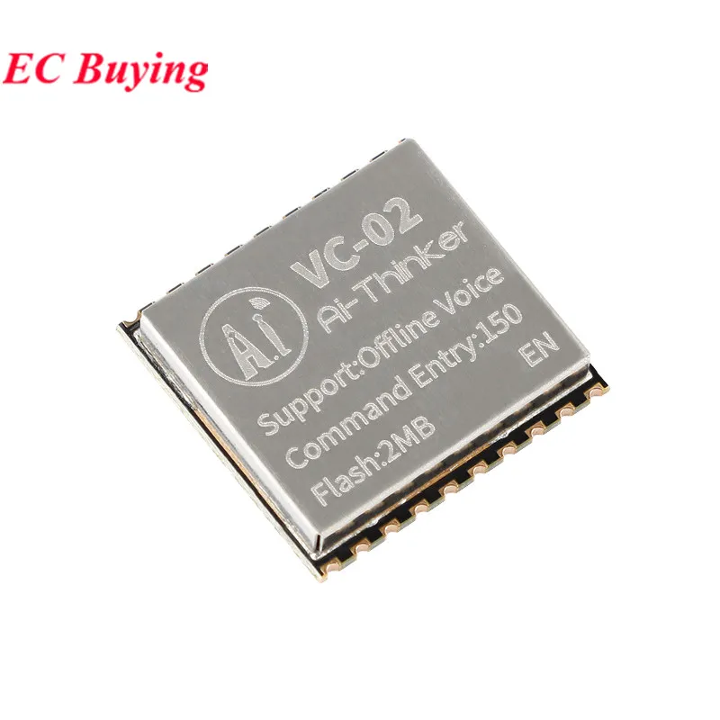 1Pc-5pcs VC-02 AI Intelligent Network-free Pure Offline Voice Development Board VC02 2MB Recognition English Voice Sound Control