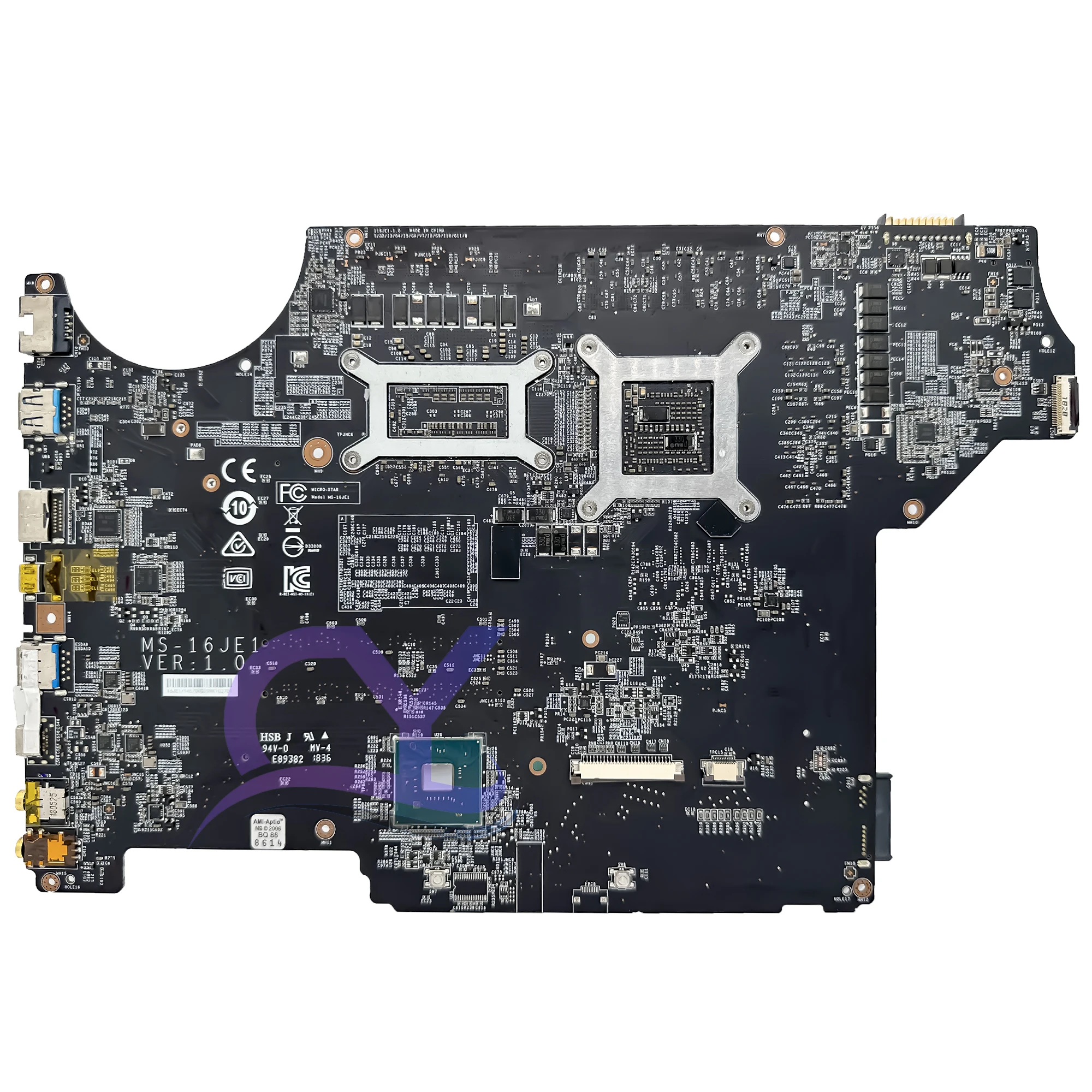 Imagem -02 - Placa-mãe do Portátil para Msi Ms16je1 Ms-179e Ms-16je Gv72 8re007 Sr3yy Sr3z0 I58300h I79750h Gtx1060 3gb 100 Testado