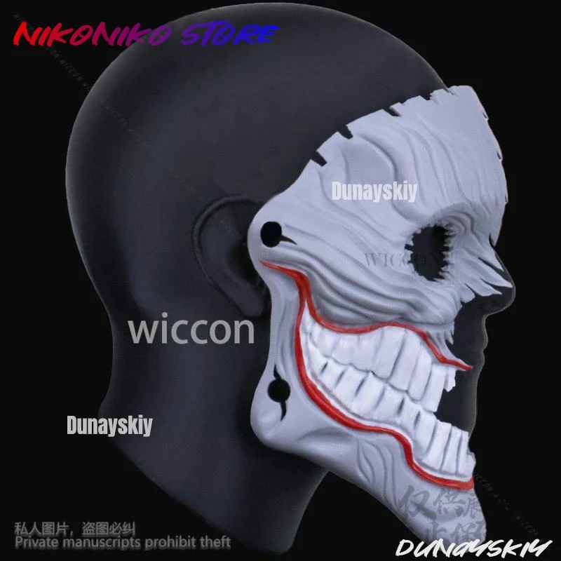 アニメだんだだん白鳥愛菜コスプレ衣装ホラーマスク小道具 3D 硬質プラスチック女性ハロウィンクリスマスカスタマイズ