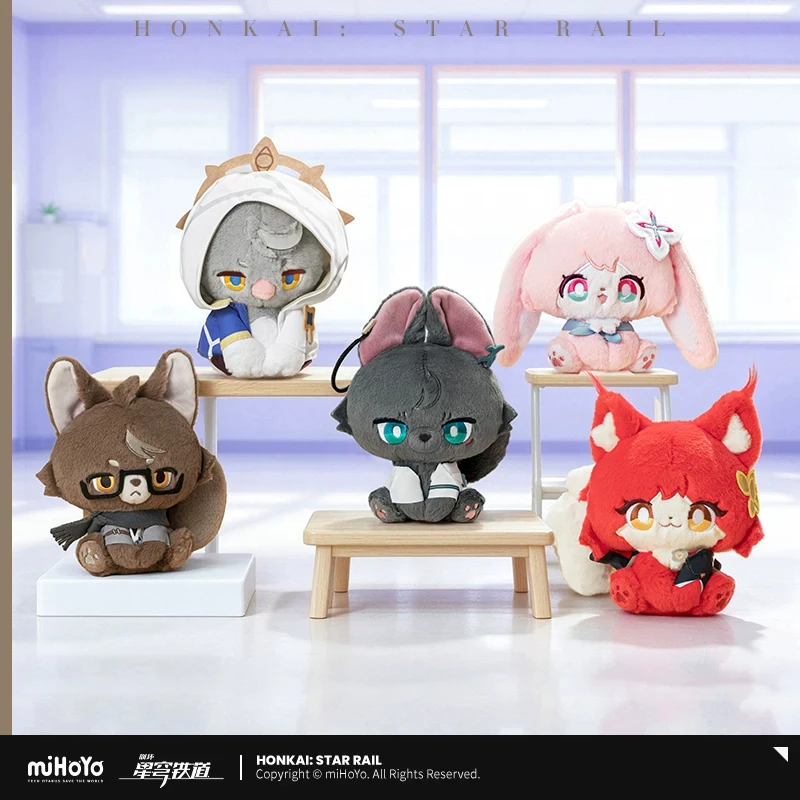 Official Honkai Star Rail Sunday Himeko Welt Stuffed Plushies Doll Keychain Fluffy Across the Blue Series Anime Game Toy Cospla