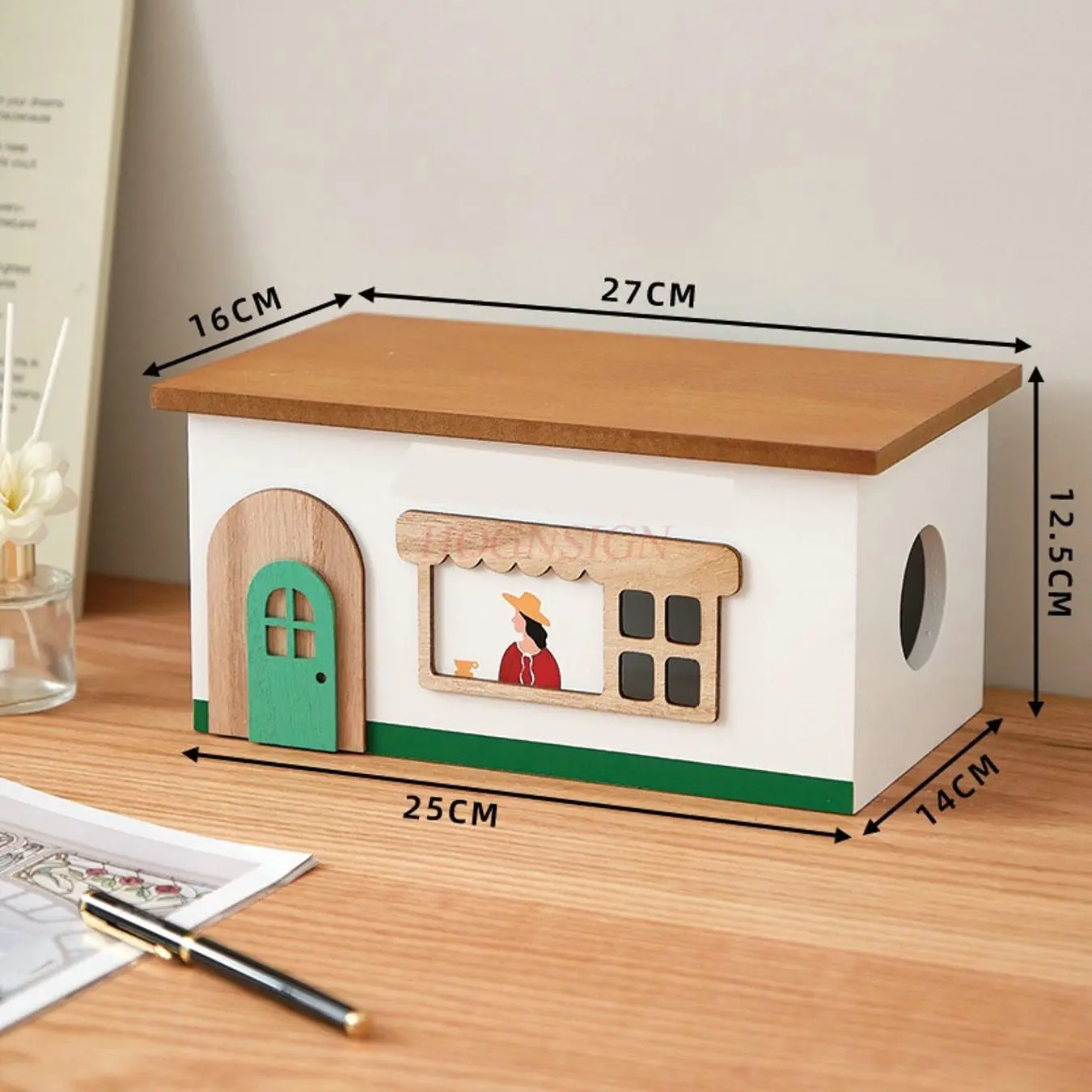 

1 шт. настольный ящик для хранения проволочных розеток, органайзер и вставка кабелей для передачи данных, деревянный минималистичный ящик для сбора розеток