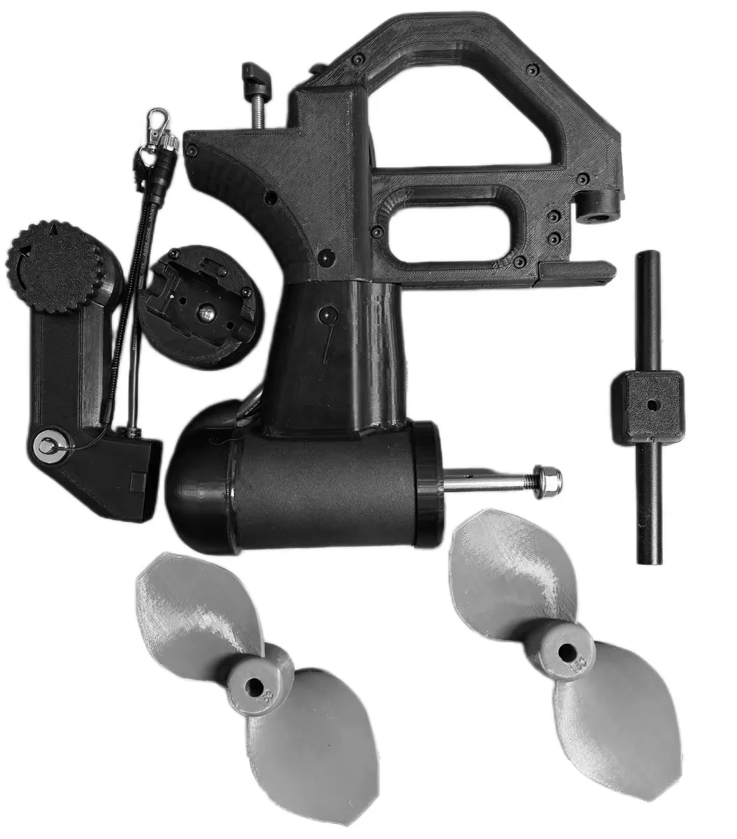 12V 800W Brushless Electric Boat Motor Hand Control, Quick Detach, Seawater Ready for Kayak / Inflatable Boat / Fishing Boat
